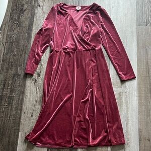 NWOT A New Day Velvet Wrap Style Dress